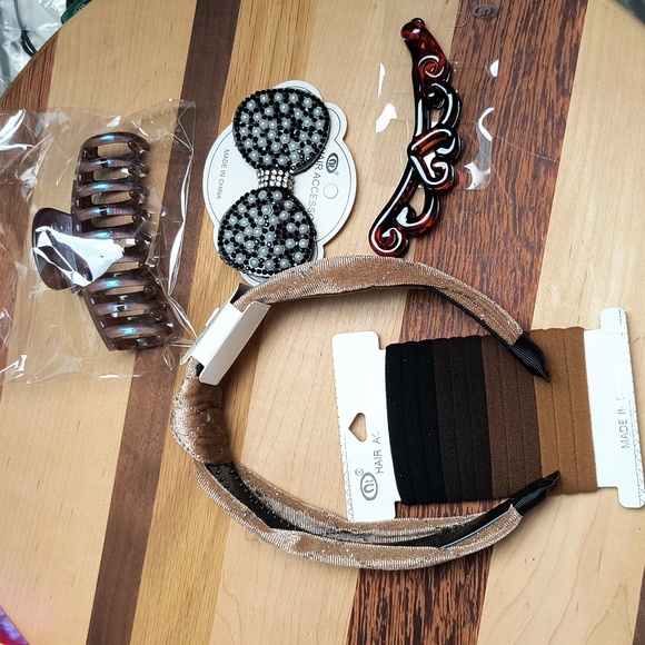 Mocha Hair Accessories Bundle Of 5 - Picture 1 of 5